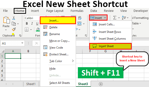create shortcuts for excel 2016