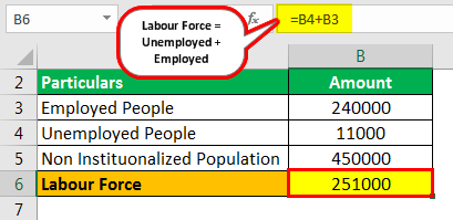 Participation Rate Formula Example 2.1