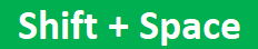 Shortcut Key to Select Entire Row