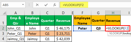 Unique Lookup Value - Example 1-2