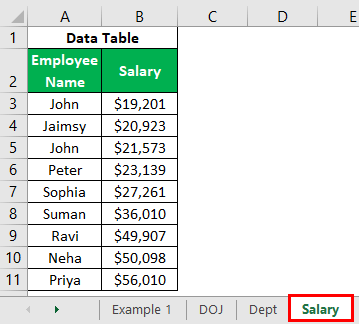 VLOOKUP on Different Sheets Example 1.14
