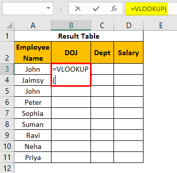 VLOOKUP on Different Sheets Example 1.16