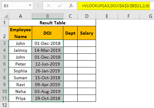 VLOOKUP on Different Sheets Example 1.20