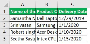 Column Width Example 4