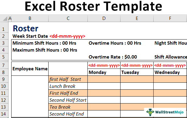 Excel-Roster-Template