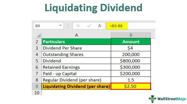 Liquidating DIvidend