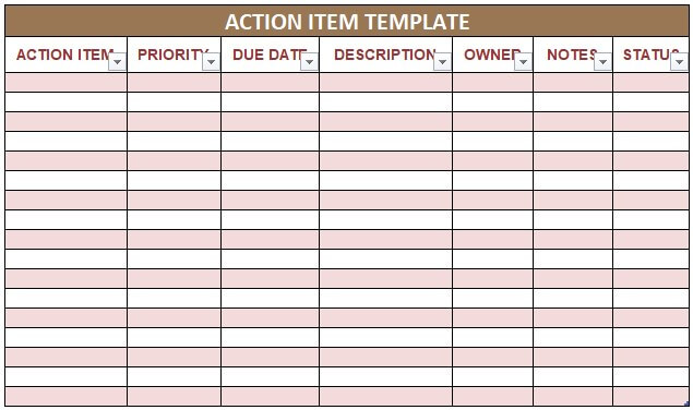Meeting Action Item Template from www.wallstreetmojo.com