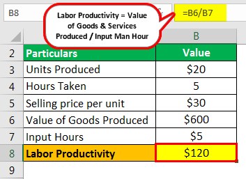 Labor Productivity Example