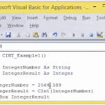 VBA String to Integer - Use CINT Function for Data Conversion