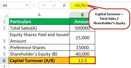 Capital Turnover Example