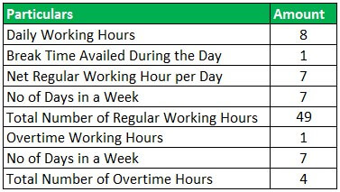 Hourly Paycheck Calculator Example