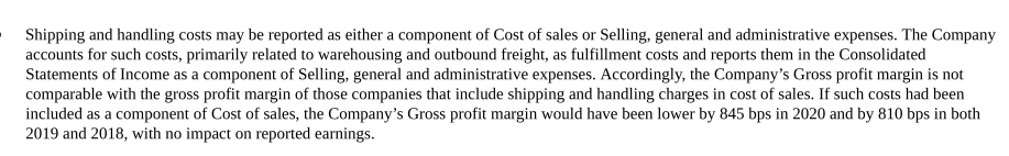 Colgate - Shipping and Handling Cost