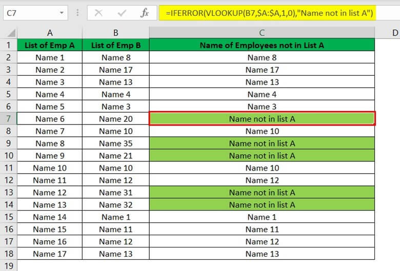 IFERROR Excel Function