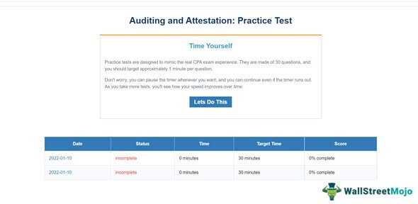 Practice Tests - features 2