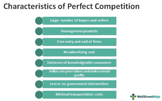 Characteristics of perfect competition