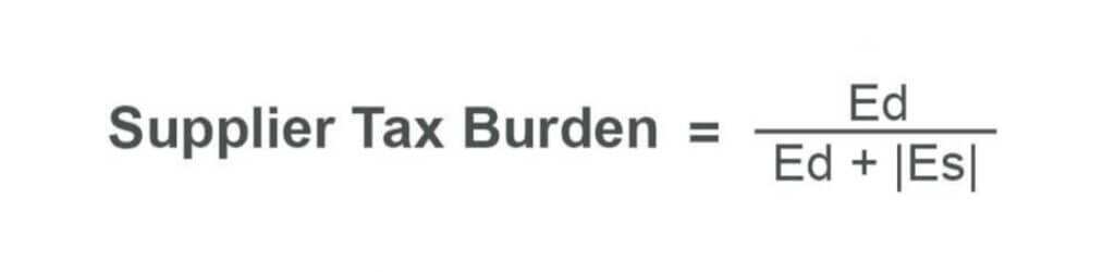 Supplier Tax Burden