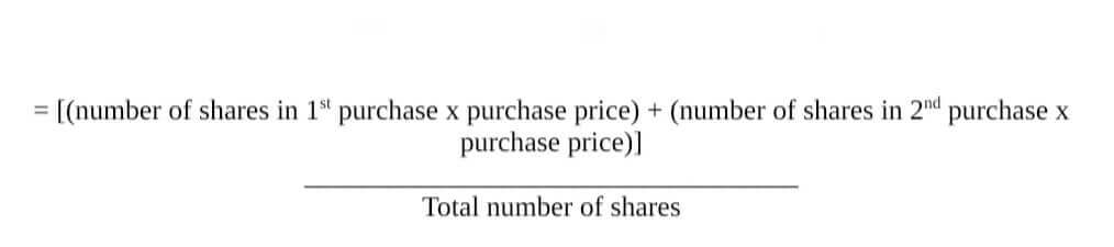 Average Down Equation