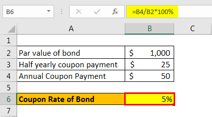 coupon rate formula example 1-4
