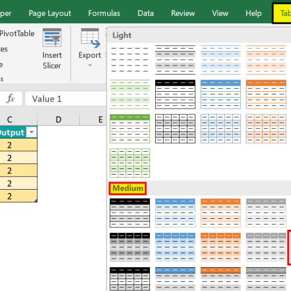 Excel Table Styles & Formats - How to Create? Example, Template.