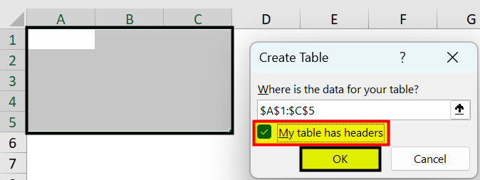 How to create and style tables in Excel - 1