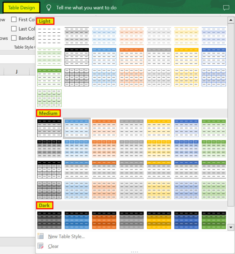 Excel Table Styles & Formats - How to Create? Example, Template.