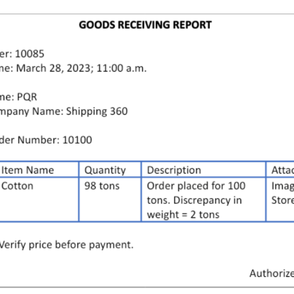 Receiving Report - What It Is, Examples, vs Purchase Order