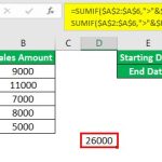 SUMIF Between Two Dates - How To Sum Values?