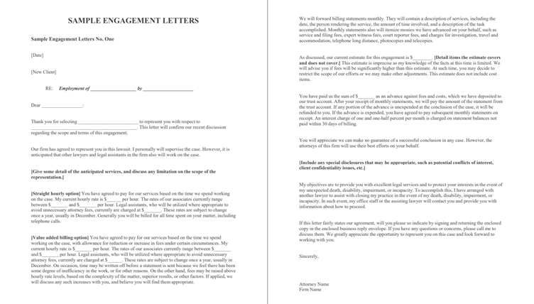 Engagement Letter Template