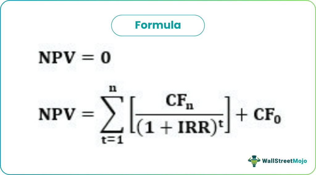 net present value (NPV) formula