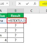 ISTEXT Excel Function - Determine If a Value is Text or Not