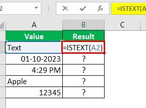 ISTEXT Excel Function - Determine If a Value is Text or Not