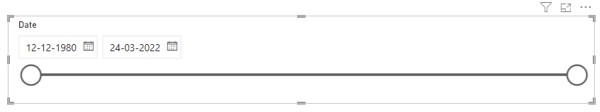 Power BI Timeline - Example 1 - Step 7 - Slicer