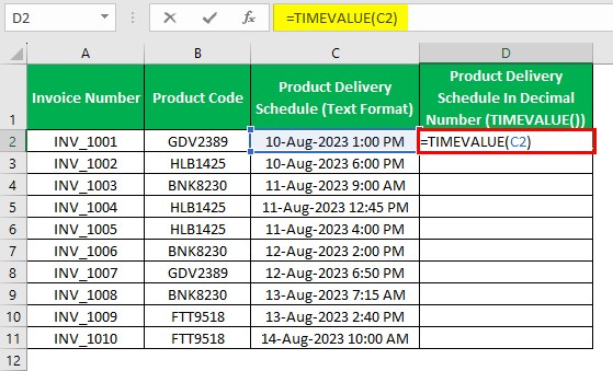 Timevalue Excel - Method 2 - Alternative - Formula.jpg