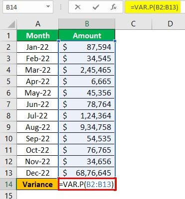 Var Example Company VAR.P Excel Function - Syntax, Examples, How To Use?