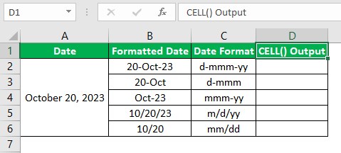 Cell Function Excel - FAQ 1