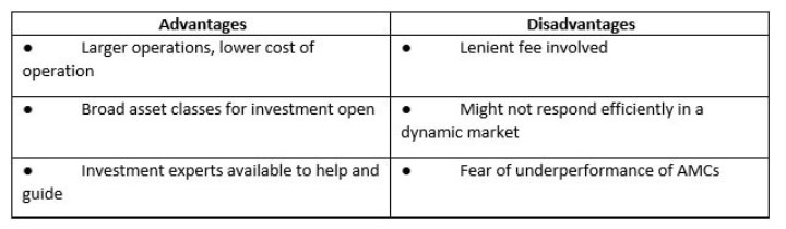 advantages and disadvantages of an AMC