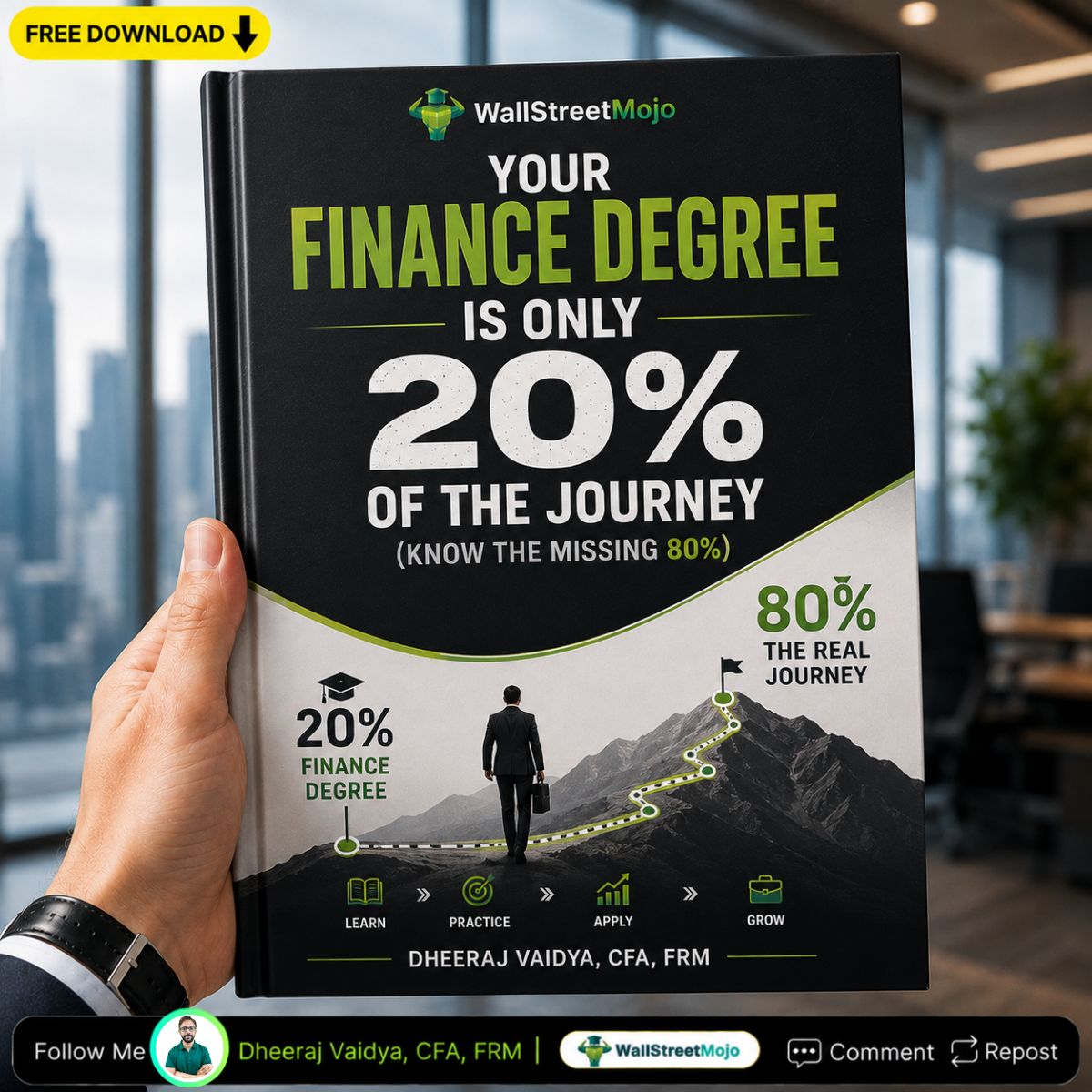 Your Finance Degree Is Only 20% of the Journey
