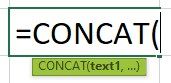 CONCAT Formula