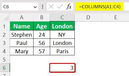 Columns Function in Excel FAQ 1-Step 3.jpg