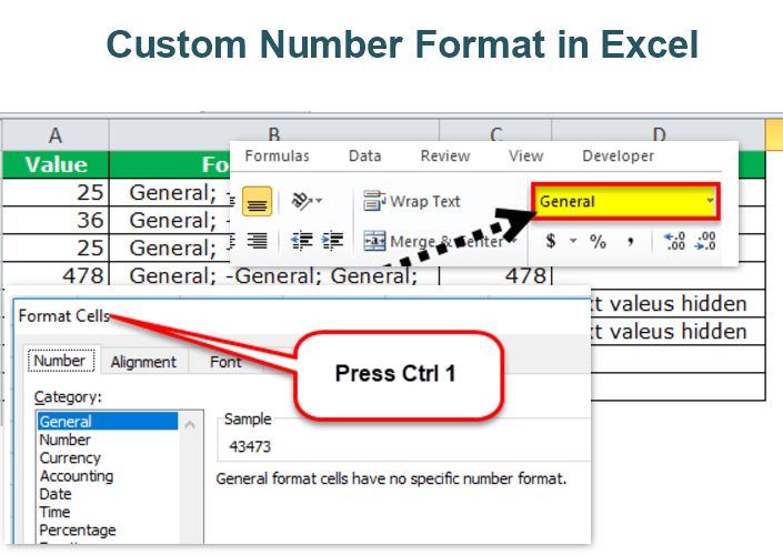 Custom Number Format In Excel