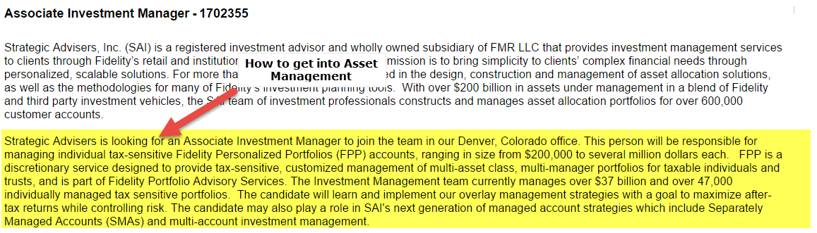 How to Get Into Asset Management?