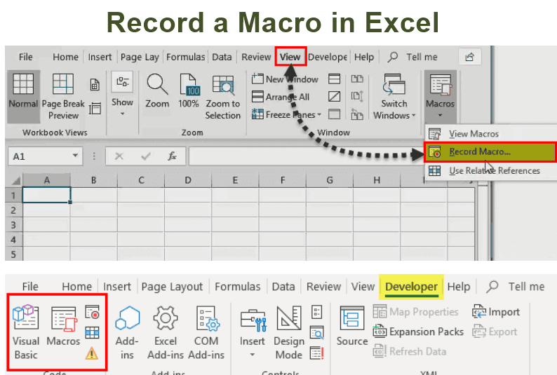 Recording Macros in Excel