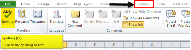 Spell Check In Excel FAQ 1.png