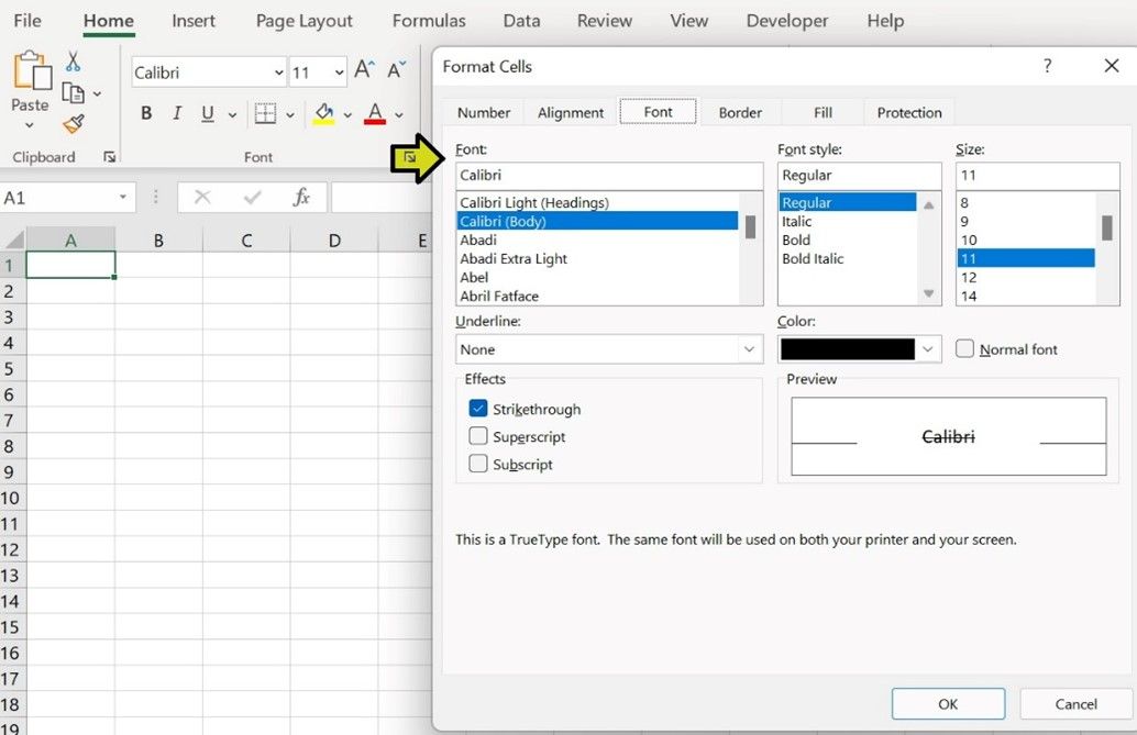 Strikethrough In Excel FAQ 1.jpg