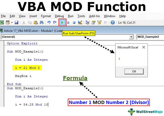 VBA MOD