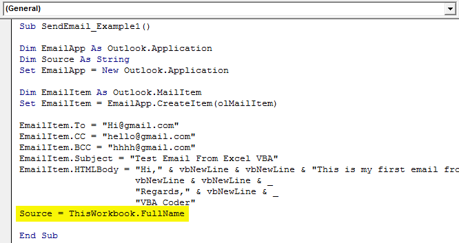 VBA Send Email - Step 12.5