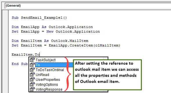 VBA Send Email - Step 6