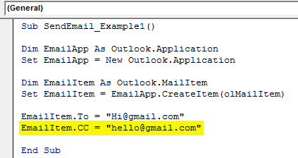 VBA Send Email - Step 8