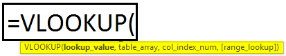VLOOKUP Formula