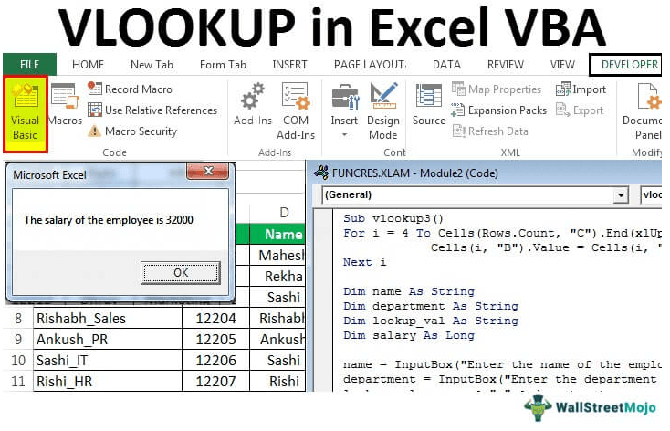VLookup in VBA Excel